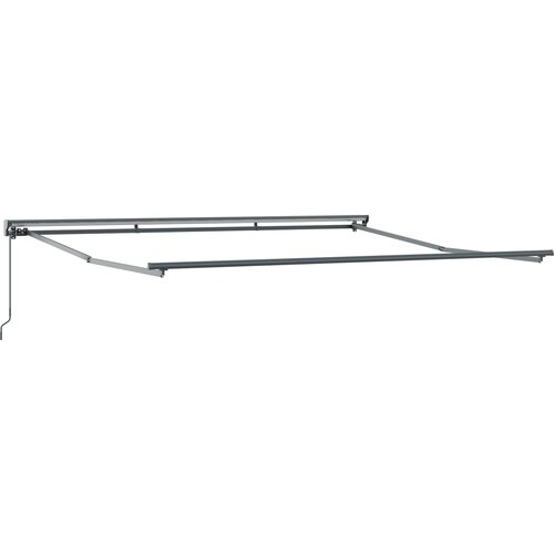 vidaXL Ročna retraktibilna tenda modro-bela 350x250 cm, (22146238) Cene