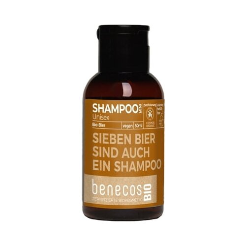 Benecos benecosBIO Unisex šampon "Sieben Bier sind auch ein Shampoo" - 50 ml Cene