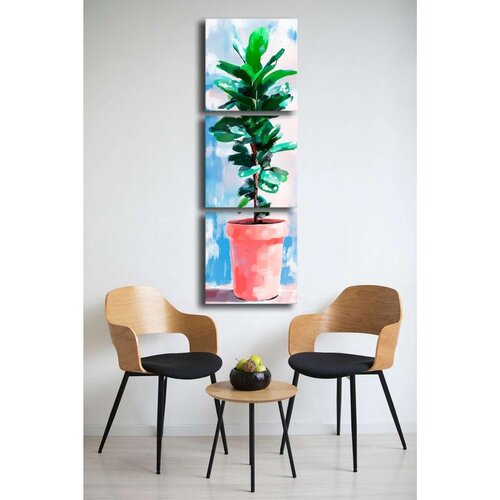 WALLXPERT Dekorativne slike na platnu, 45x45cm, 3 komada, Šarene Cene