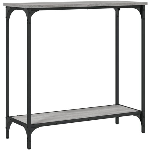 Maison Chic konzolna miza - miza ob steni siva sonoma 75x30,5x75 cm inženirski les, (21786484) Cene