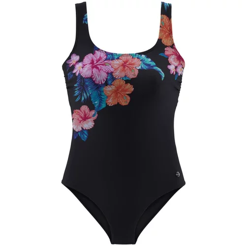 Lascana Jednodijelni kupaći kostim miks boja / crna