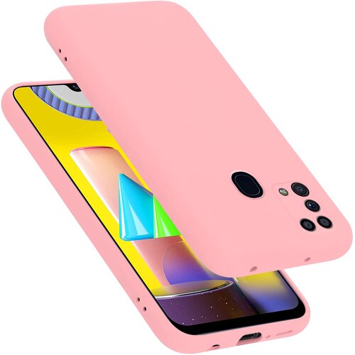 Cadorabo Ohi&amp;scaron;je združljiv s Samsungom v tekoči roza barvi - za&amp;scaron;čitni pokrov iz fleksibilnega silikona TPU, (20586455) Slike