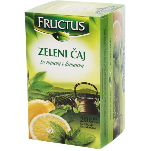Fructus zeleni čaj nana limun 30g Cene