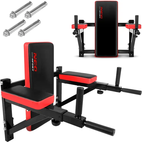 Neo-Sport Versatile NS-320 Wall Dip Bar for Home Workouts, (21740585)