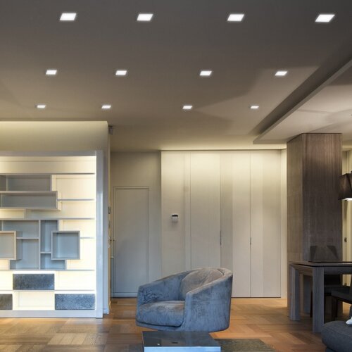 Solight WD147 - led ugradno plafonsko svetlo 6W/230V 3000/4000/6000K 12x12 cm belo Slike