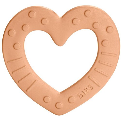 Bibs Baby Bitie Heart grickalica za bebe Peach 1 kom Cene