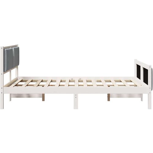  Okvir za krevet Svijetlo siva 150 x 200 cm tkanina Slike