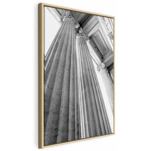  Slika - Stone Columns (1 Part) Vertical 40x60 U prirodnom drvenom okviru Cijene