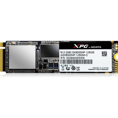 Adata SSD M.2 128GB XPG SX8000 1000/550MB/s, ASX8000NP-128GM-C Slike