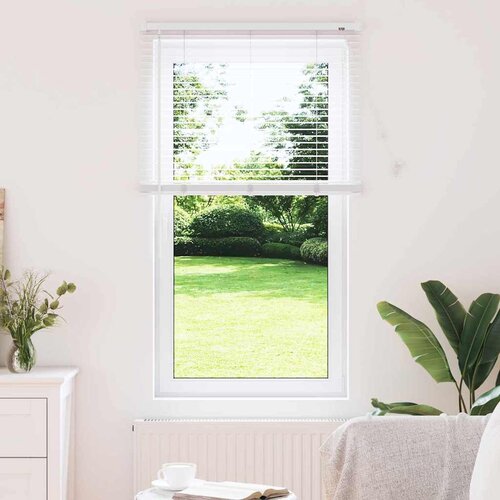 vidaXL Zavjesa za prozor sa zavjesama Ostalo Bijela 80 x 130 cm Aluminij Cijene