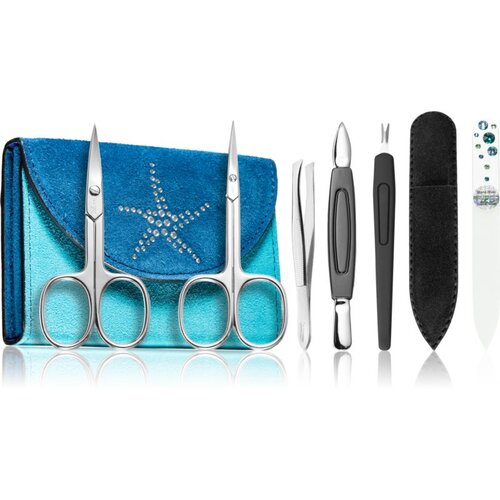 DuKaS Premium Line Solingen set za manikuru 216 Blue-Turquoise (+ etui) Slike
