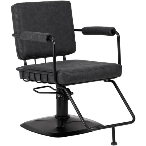 Shumee Frizerski stol Gabbiano Catania Loft Old Leather črn, (21388193) Slike