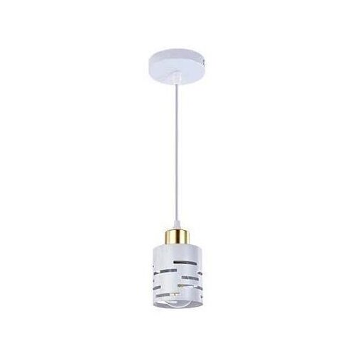 Viseći luster na sajli ELEN 1xE27/35W/230V bela/zlatna Slike