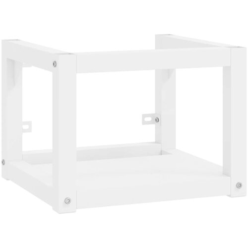vidaXL Stenski kopalniški regal bel 40x38x31 cm železo, (20580032) Cene