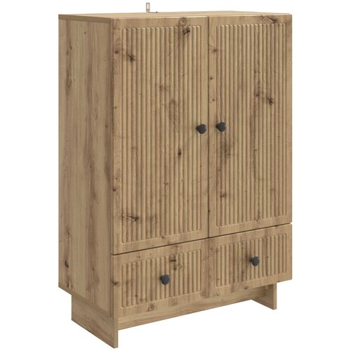 vidaXL Strani &scaron;al Obrtni Hrast 66 x 34,5 x 95 cm Konstruirano leseno, (5000217476) Cene