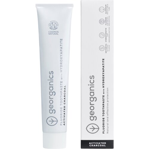  Fluoride Toothpaste Activated Charcoal & Hydroxyapatite - 75 ml Cene