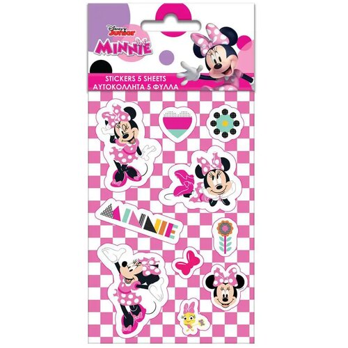 Luna Set samoljepljivih naljepnica s Minnie Mouse, 5 komada na listu veličine 8x12 cm Cijene