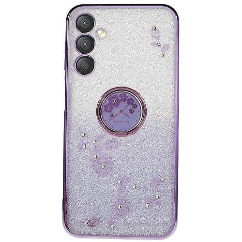 INORCO Za Samsung Galaxy A24 4G TPU ovitek s cvetličnim vzorcem z gradientnimi ble&amp;scaron;čicami, ovitek s stojalom za telefon, (22037029) Slike