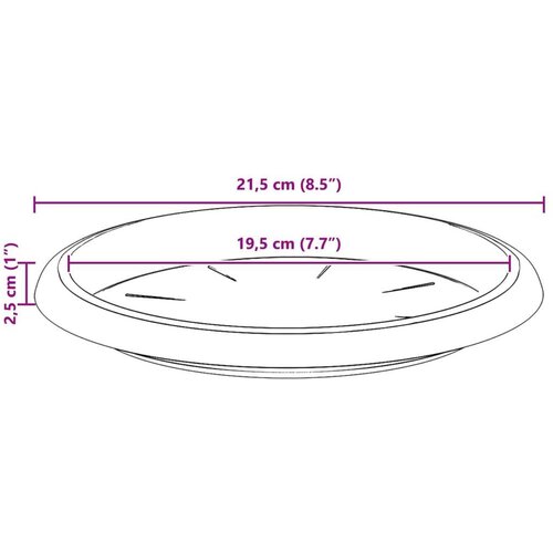  Saksije za biljke 24 pcs Crna &amp;Oslash; 26 x 21.5 cm Plastika Slike