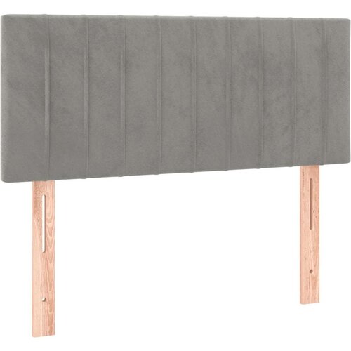  Krevet box spring s madracem LED svjetlosivi 90x190 cm bar&amp;scaron;un Slike