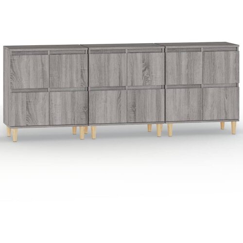 Maison Chic Komoda - Predalnik 3 kosa siva sonoma 60x35x70 cm inženirski les, (21719101) Cene