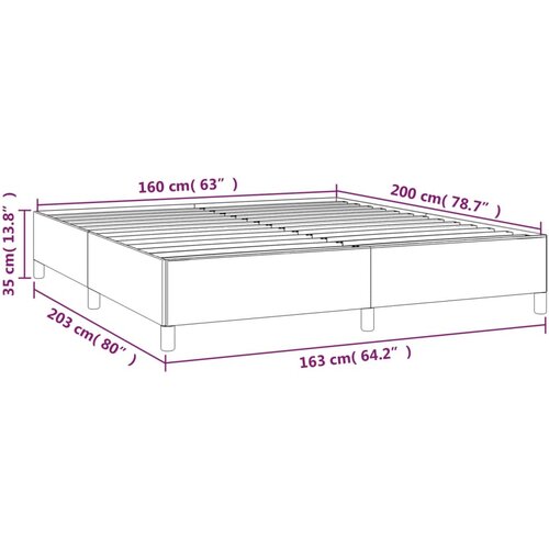  Okvir za krevet bez madraca crni 160x200 cm od tkanine Slike