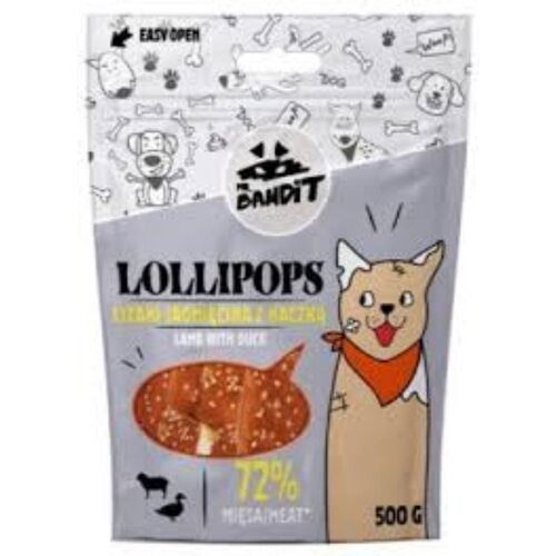 Mr. Bandit Lollipops - Jagnjetina i pačetina 500g Cene