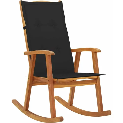  Gugalni stol z blazinami trden akacijev les, (20659306)