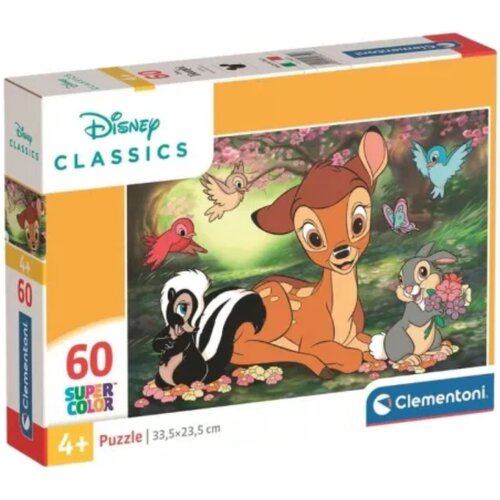 Clementoni Disneyjevi klasiki Bambi Super Color sestavljanka iz 60 kosov - Slike