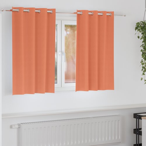 vidaXL Zavjese sa zavjesama 2 pcs Terakota 140 x 140 cm Poliester Cene