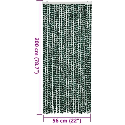  Zastor protiv muha zelena i bijela 90 x 200 cm od &amp;scaron;enila Slike