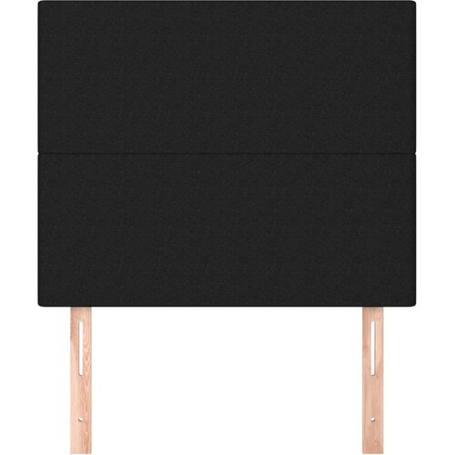  Uzglavlje Crno 90x5x118/128 cm Tkanina Slike
