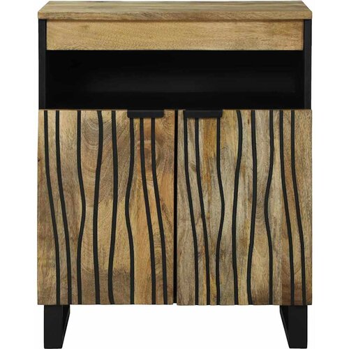  Komoda s ladicama Smeđa 60 x 33 x 75 cm masivno drvo manga Slike