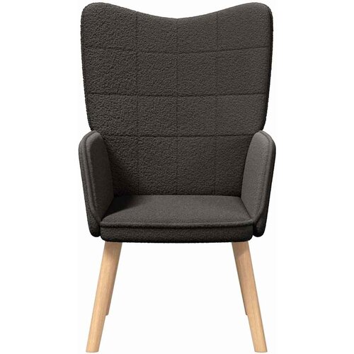  Fotelja Tamno siva 62 x 67 x 95,5 cm Sherpa Tkanina Slike