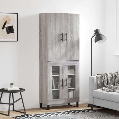  Visoka komoda siva sonome 69 5x34x180 cm od konstruiranog drva Cijene