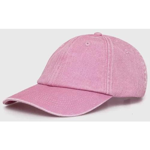 Samsoe Samsoe Pamučna kapa sa šiltom SAMSOE boja: ružičasta, bez uzorka, U24100012