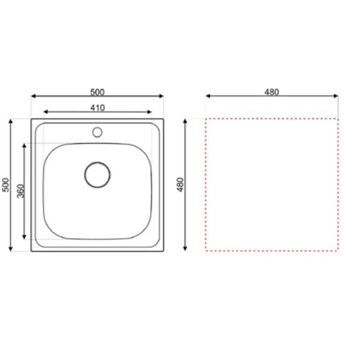 Kando as 14 500x500/180 mm Slike