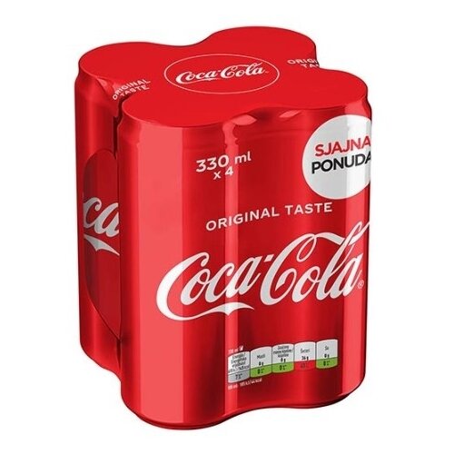 Coca-Cola sok coca-cola 4x0,33 limenka Cene
