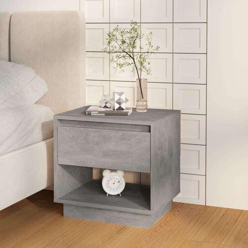 VidaXL Noćni ormarići 2 kom siva boja betona 45x34x44 cm od iverice Slike