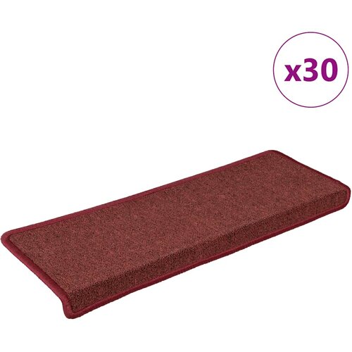  Prostirke za stepenice 30 kom 65x21x4 cm bordo pravokutni rub Cijene