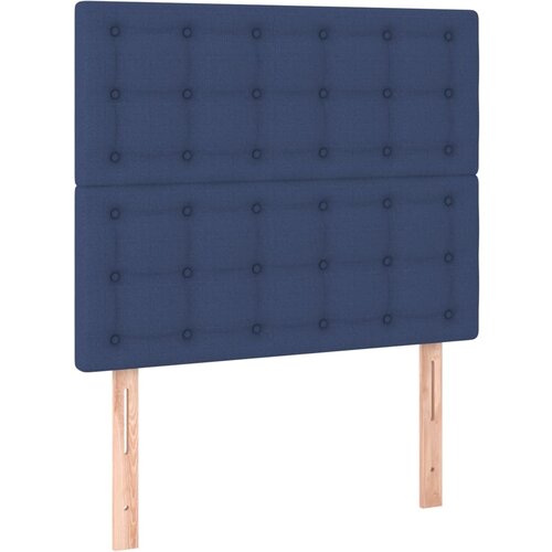 Maison Chic Posteljno vzglavje - Vzglavna omarica 2 kosa modro 100x5x78/88 cm blago, (22078304) Cene