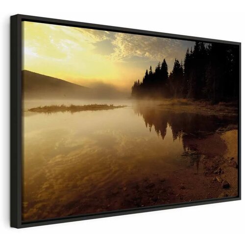  Slika - Autumn Evening (1 Part) Wide 120x80 U crnom drvenom okviru Cijene