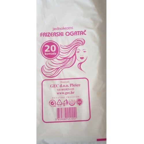  Frizerska pelerina za enkratno uporabo - prozorna Cene