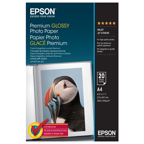 Epson foto papir premium glossy S041287 A4 20 listova 255 g/m2 Cene