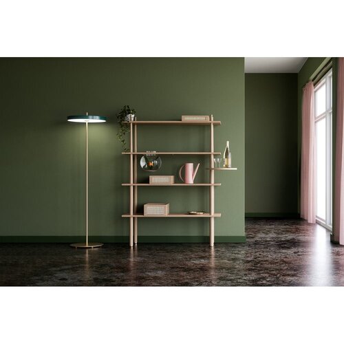 UMAGE Tamno zelena LED stojeća svjetiljka s mogućnosti zatamnjivanja s metalnim sjenilom (visina 151 cm) Asteria Floor &amp;ndash; Slike