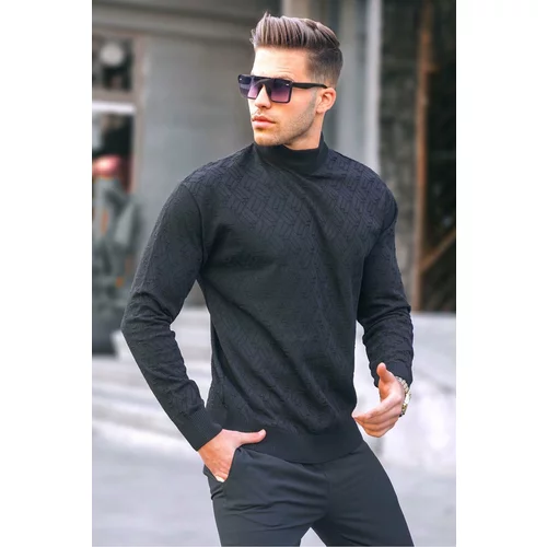 Madmext Men's Black Turtleneck Knitwear Sweater 6301