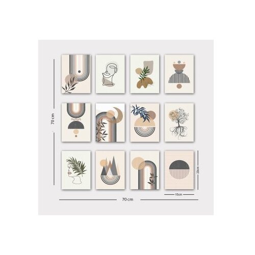WALLXPERT de,korativna slika 12 delova 12MDF15YS Slike