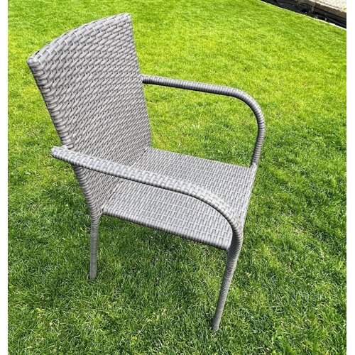 Bello Giardino Set desetih vrtnih stolov -siva Cene