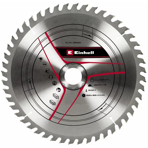 Einhell Rezni list 250x30x3,2 mm/2,2 mm, 48Z za TC-TS 2025