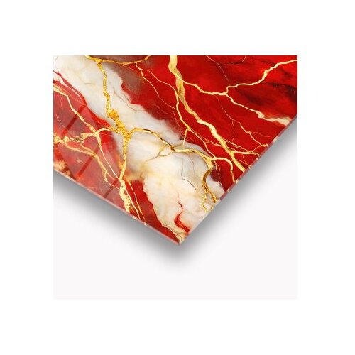 WALLXPERT dekorativna slika od kaljenog stakla vermilion veins 43 x 30 Slike